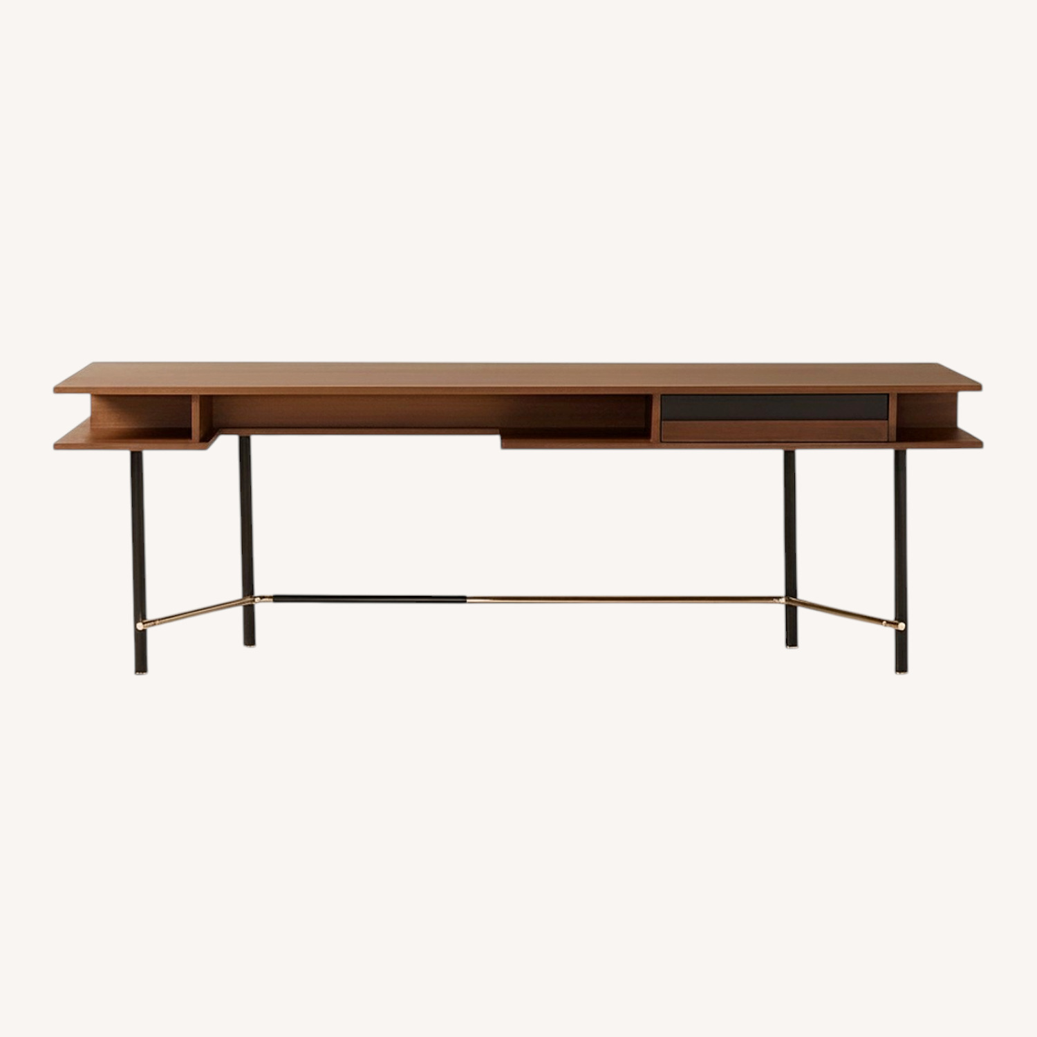 CB2 Portofino Walnut Wood Desk  - image-5