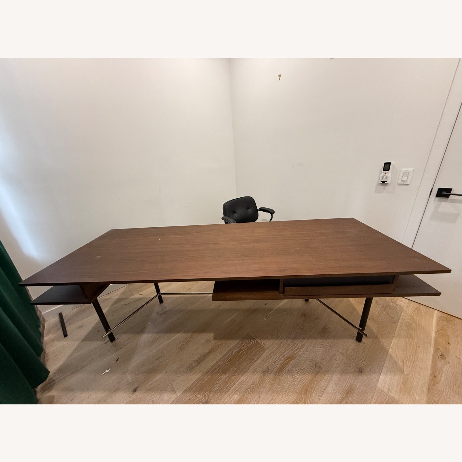 CB2 Portofino Walnut Wood Desk  - image-3