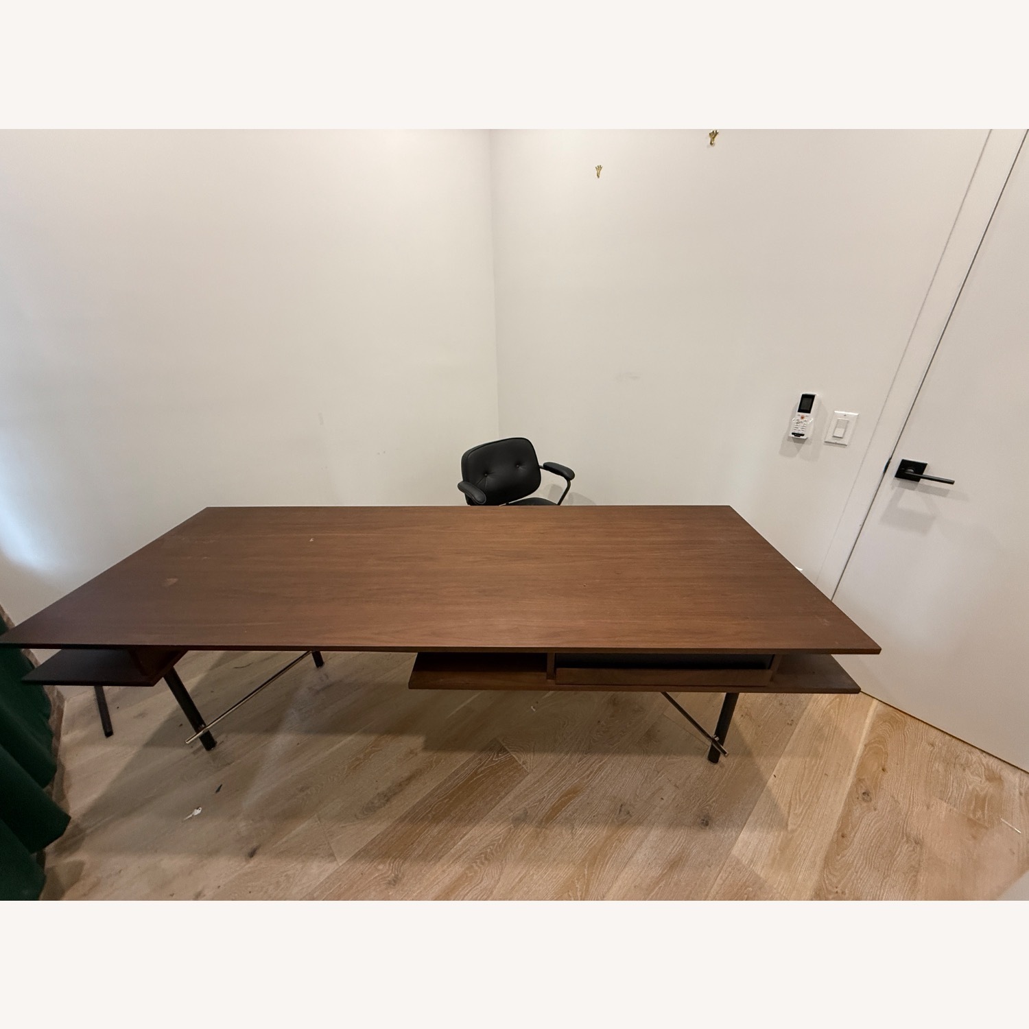 CB2 Portofino Walnut Wood Desk  - image-1