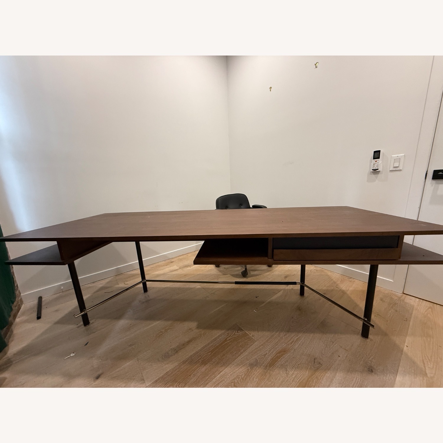 CB2 Portofino Walnut Wood Desk  - image-2