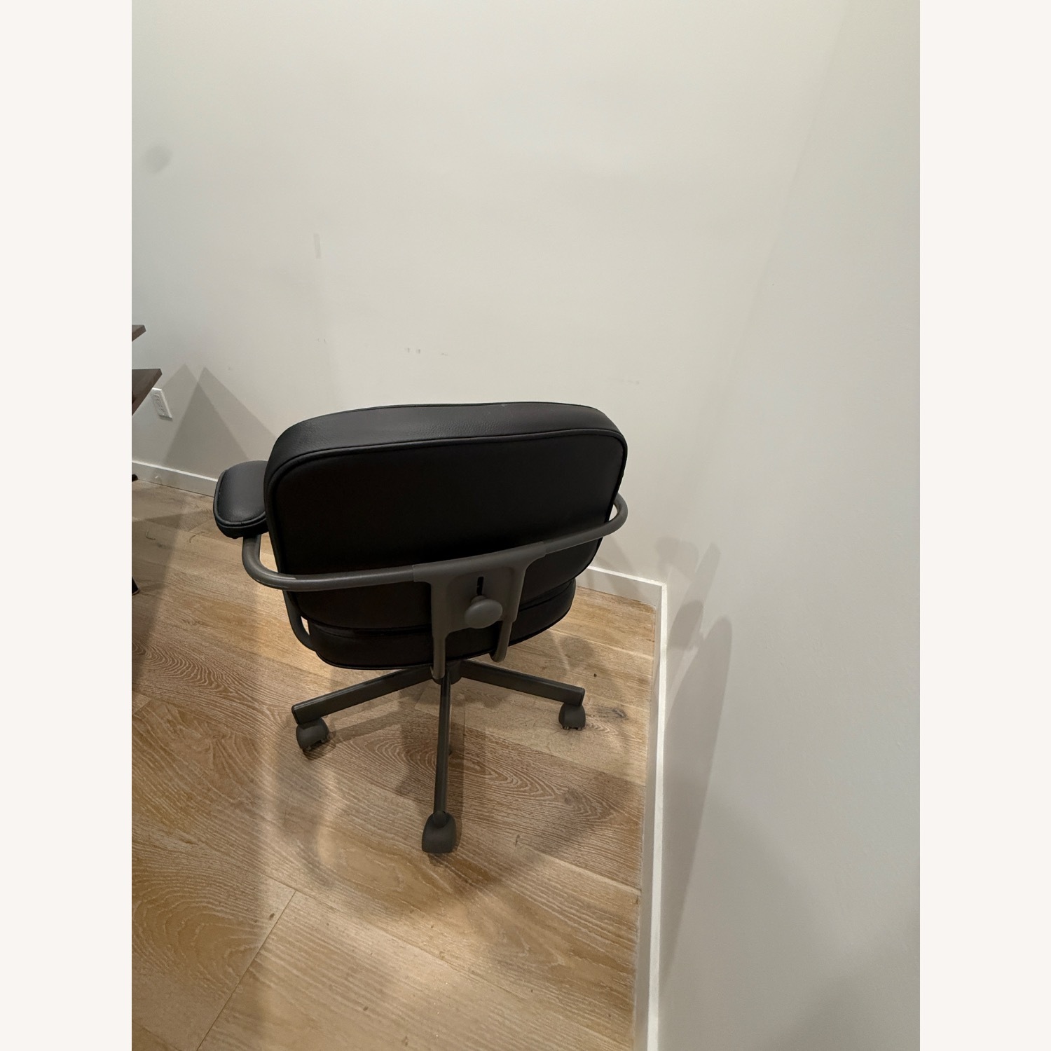 IKEA Alefjall Black Leather Office Chair - image-3