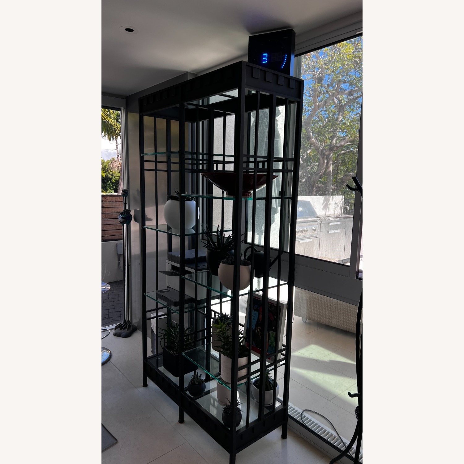 Black Metal Wall Shelf - image-6