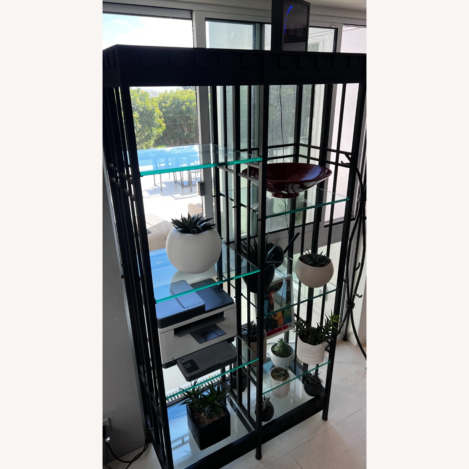 Black Metal Wall Shelf - image-4