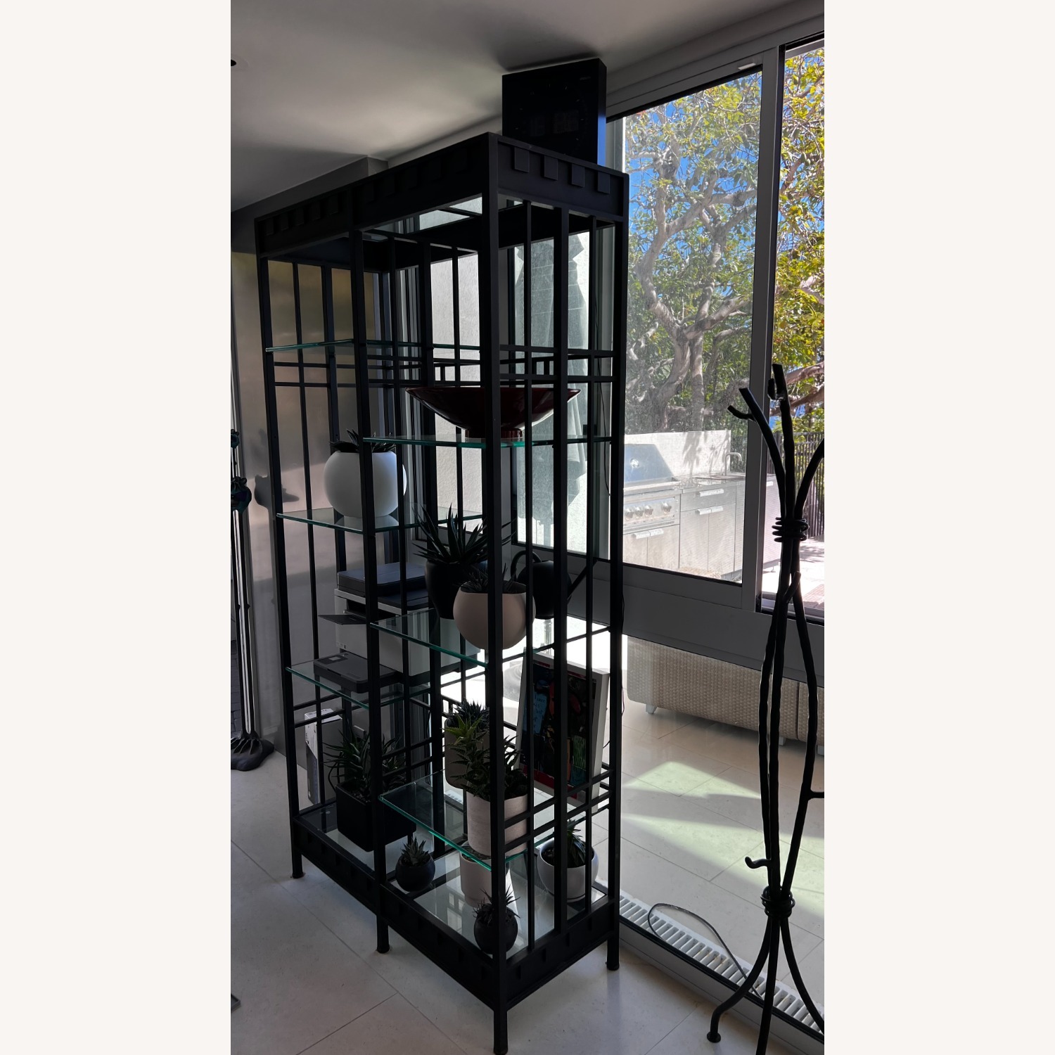 Black Metal Wall Shelf - image-7