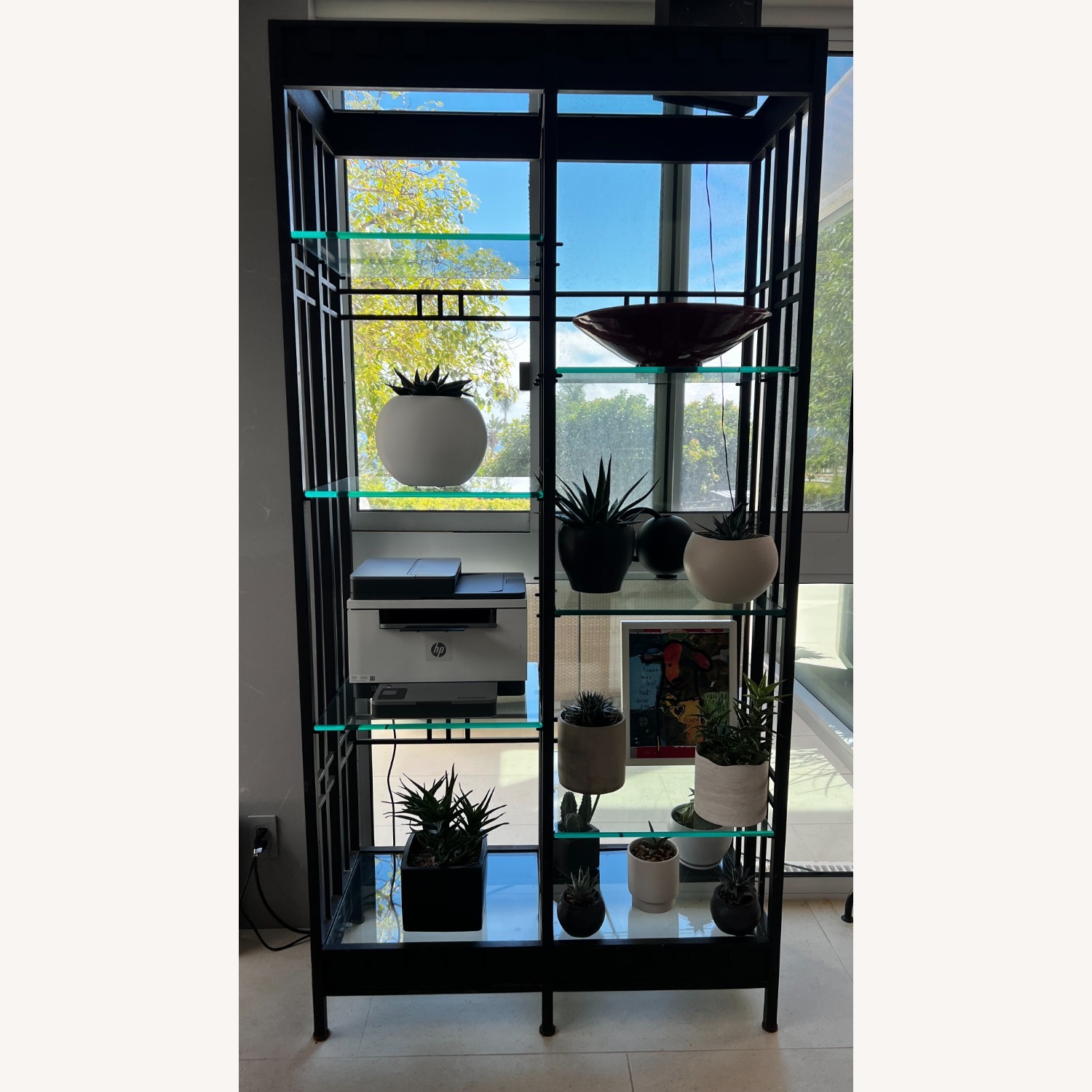 Black Metal Wall Shelf - image-5