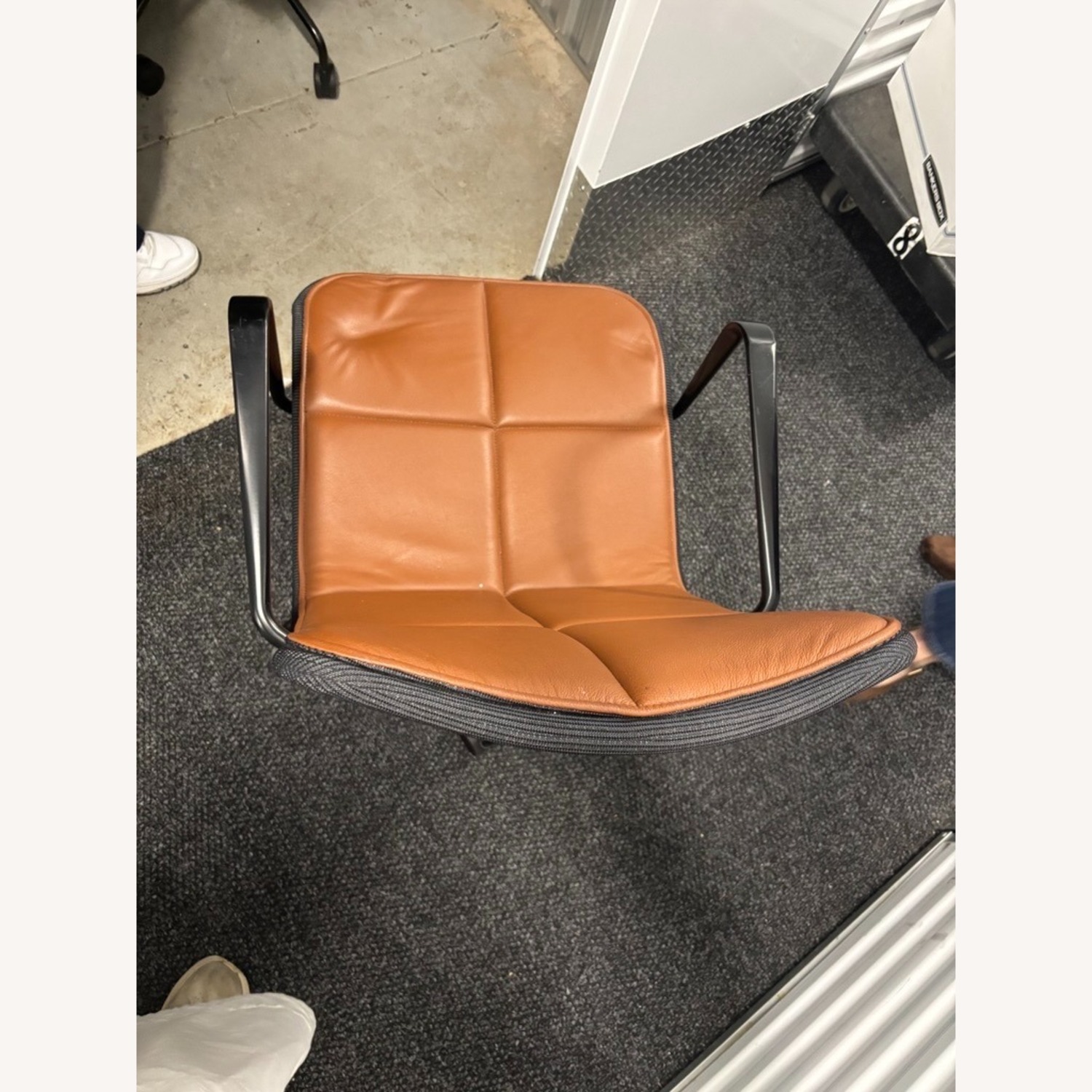 Scandi Swedese Brown Leather Conference Chairs - image-3