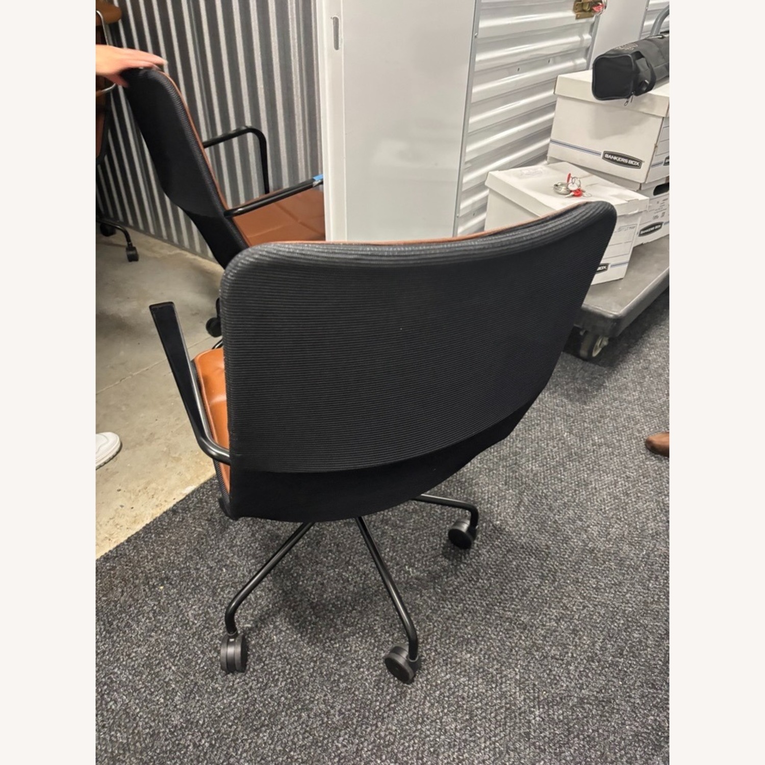 Scandi Swedese Brown Leather Conference Chairs - image-2