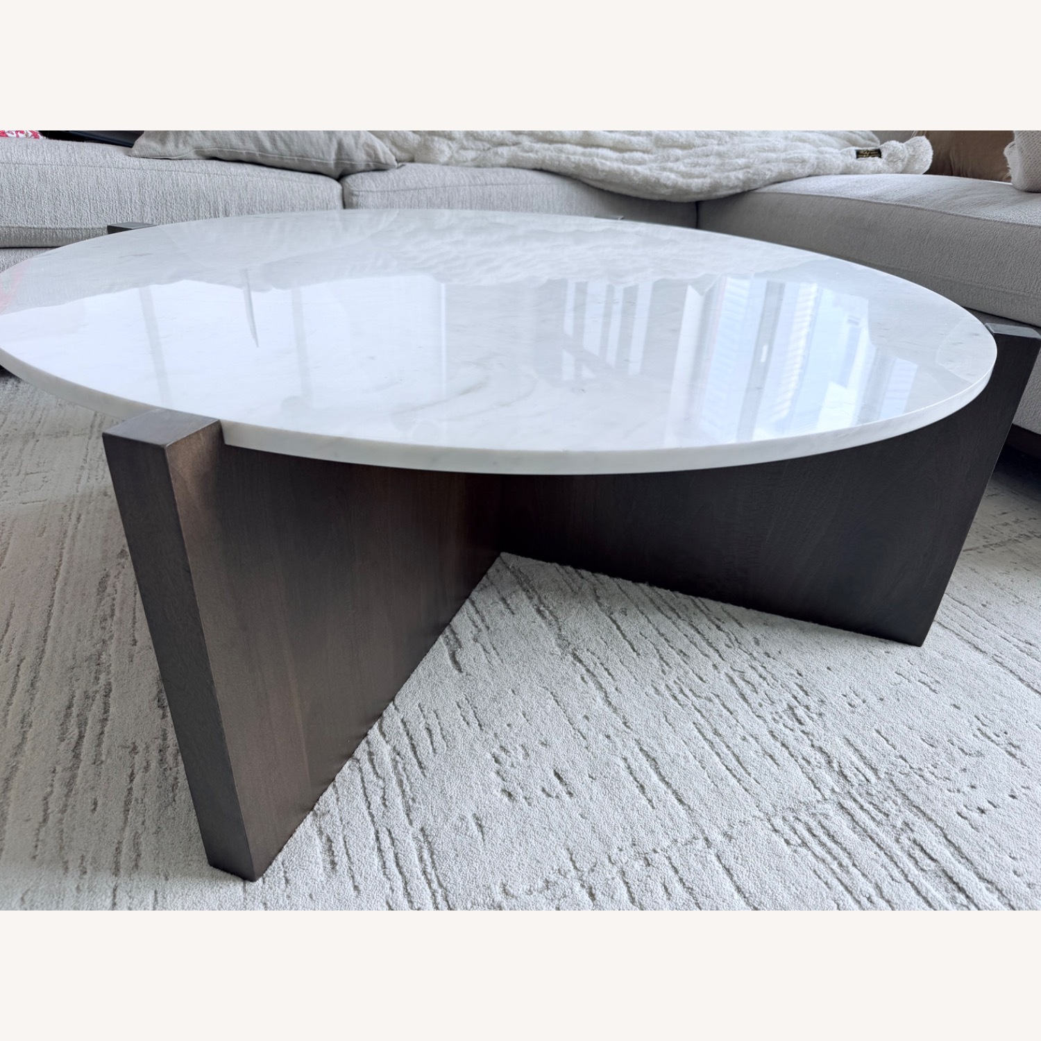 White Marble Coffee Table - image-3