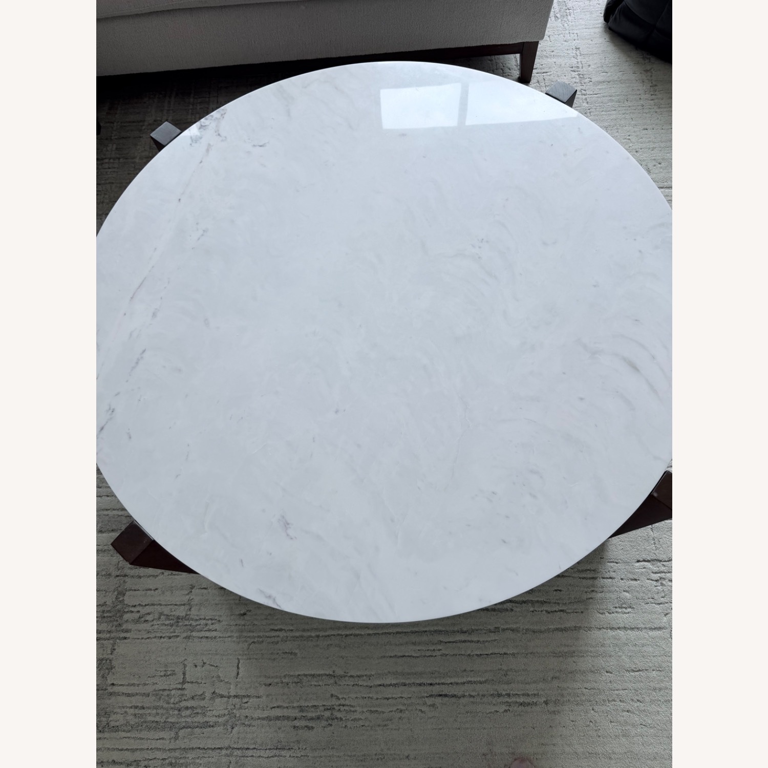 White Marble Coffee Table - image-2