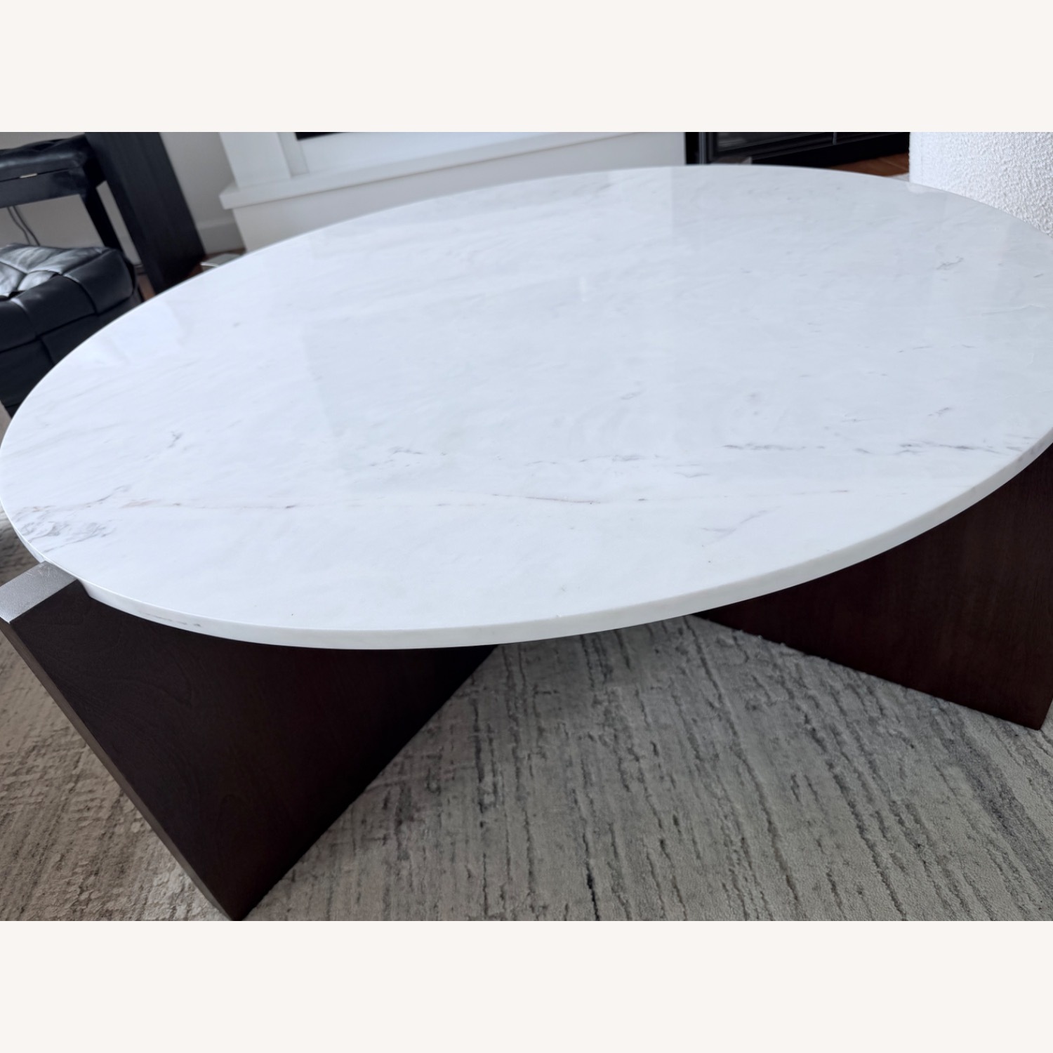 White Marble Coffee Table - image-4