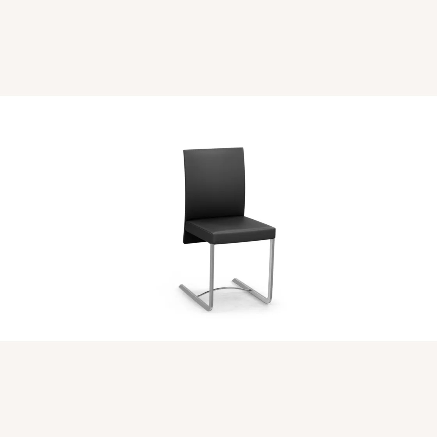 Roche Bobois Black Leather Dining Chairs - image-5
