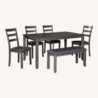 Ashley Dining Table with 4 Chairs and Bench