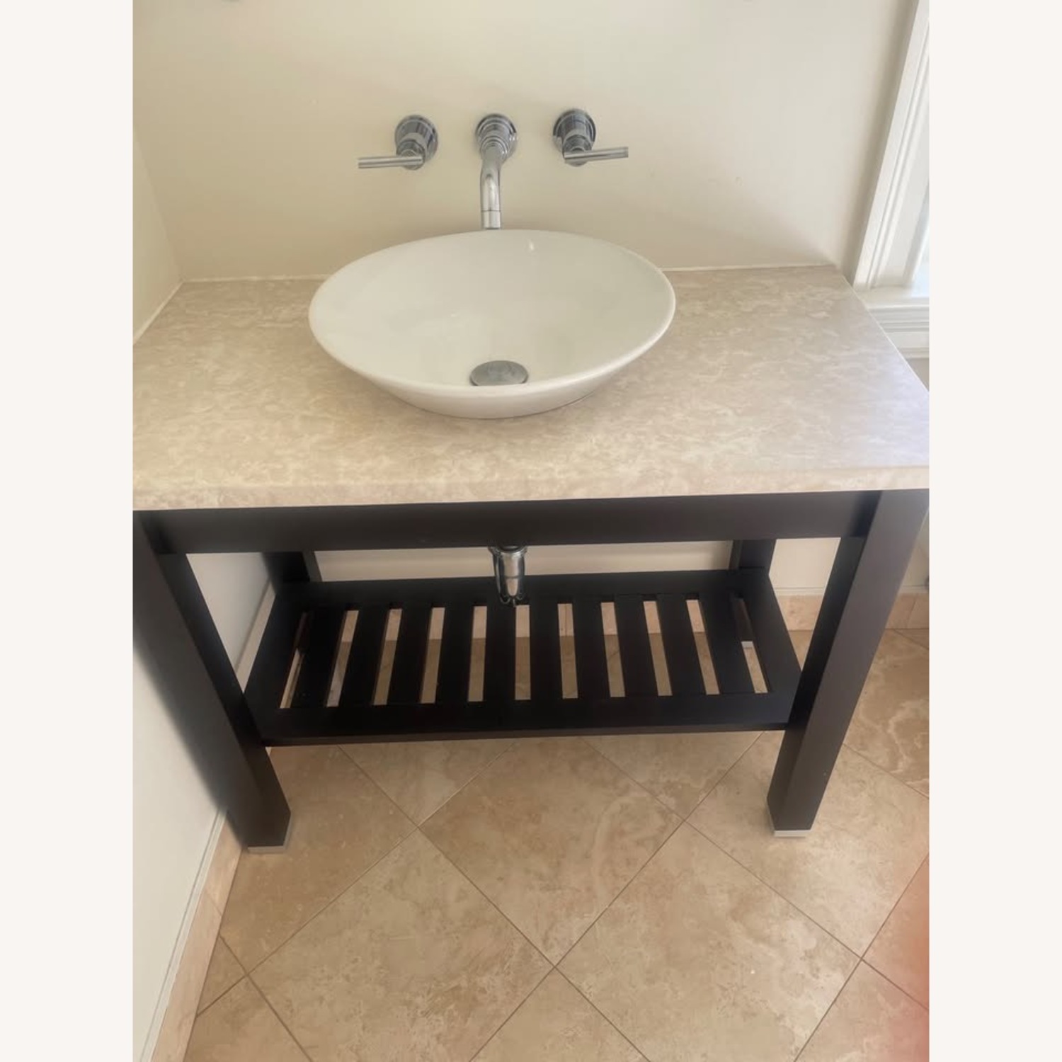 Modern 36" Vanity w Grohe Wall Faucet - image-1