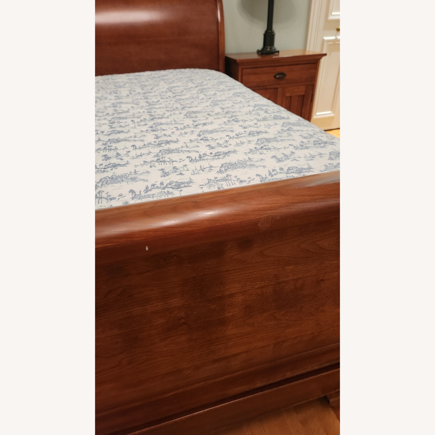 Restoration Hardware Marston Dark Brown Wood King Bed - image-8