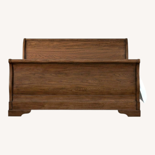 Used Restoration Hardware Marston Dark Brown Wood King Bed for sale on AptDeco