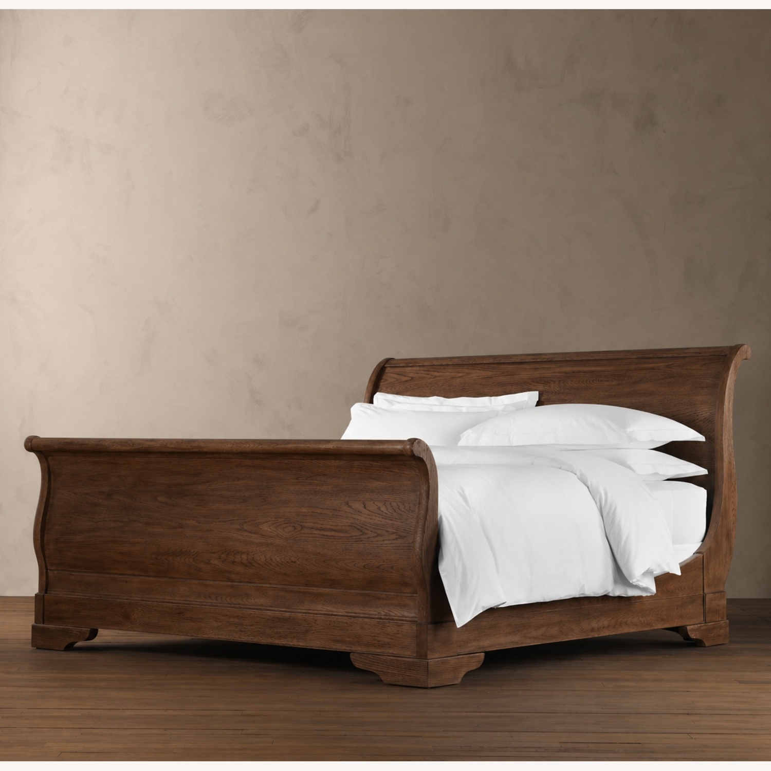 Restoration Hardware Marston Dark Brown Wood King Bed - image-10
