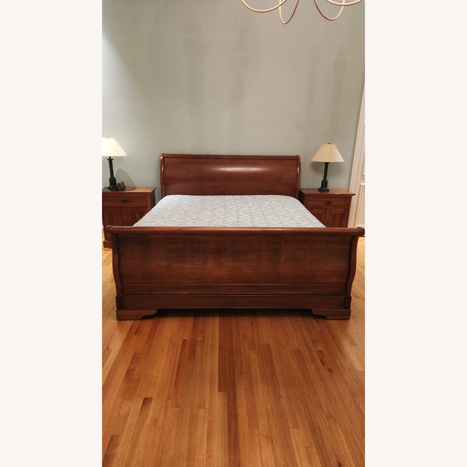 Restoration Hardware Marston Dark Brown Wood King Bed - image-1