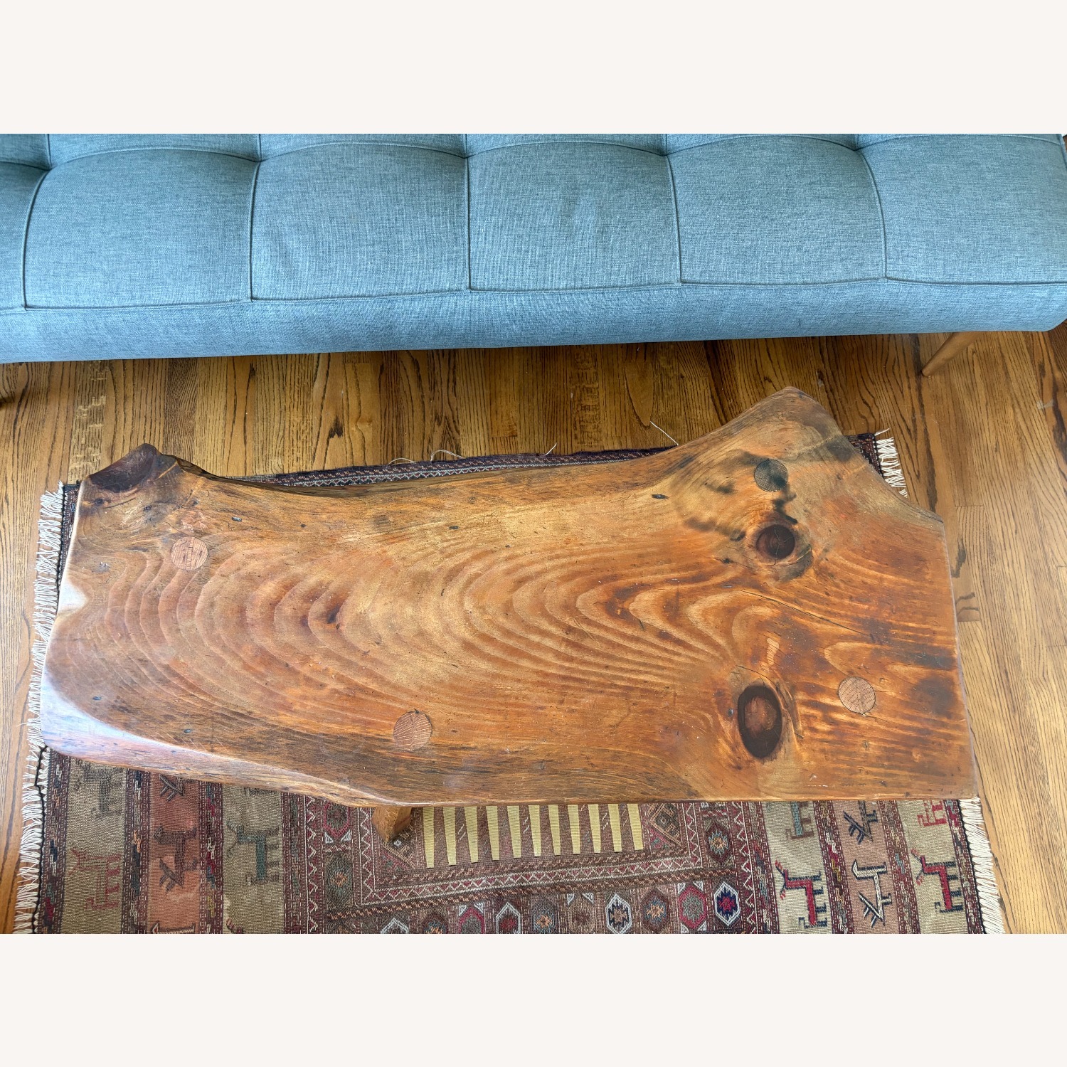 Live Edge Solid Wood Coffee Table - image-4