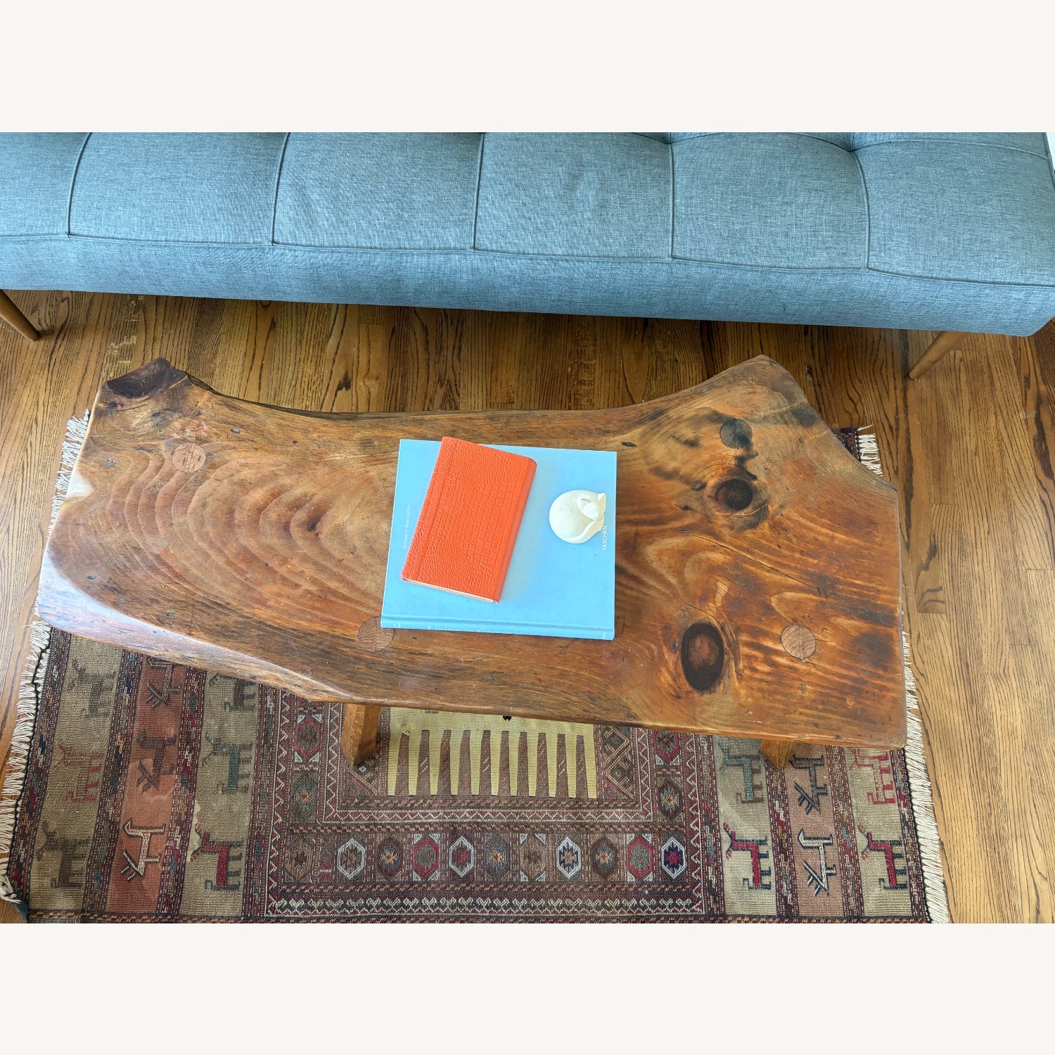 Live Edge Solid Wood Coffee Table - image-5