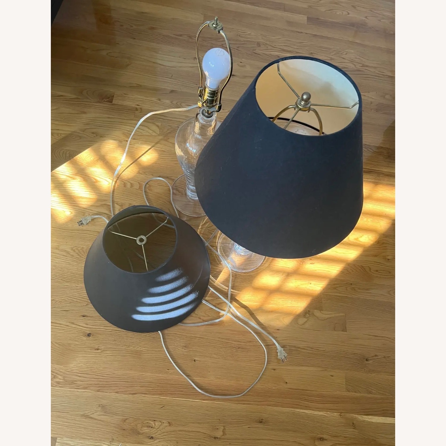 Simon Pearce Black Glass Table Lamps - image-8