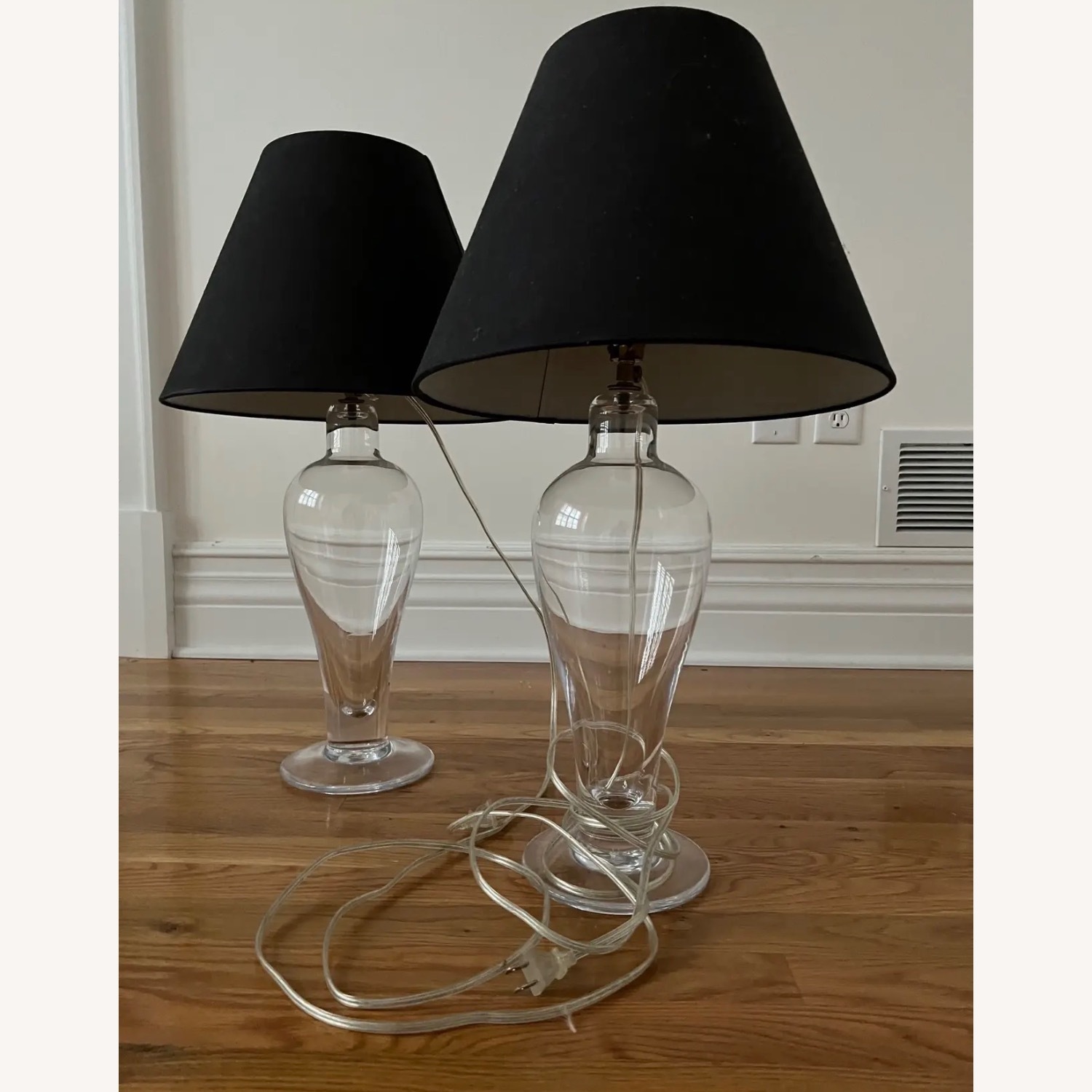 Simon Pearce Black Glass Table Lamps - image-2