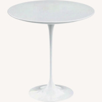 Knoll Saarinen White Side Tables Pair