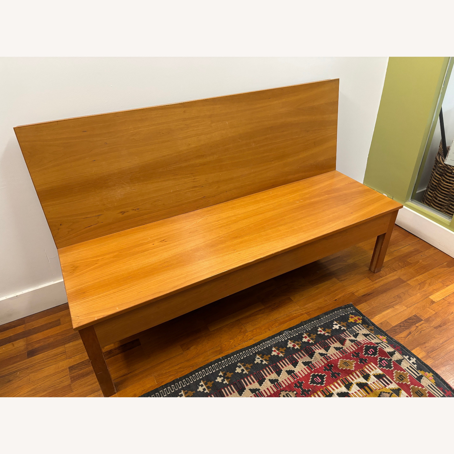 Natural Wood Bench - image-2