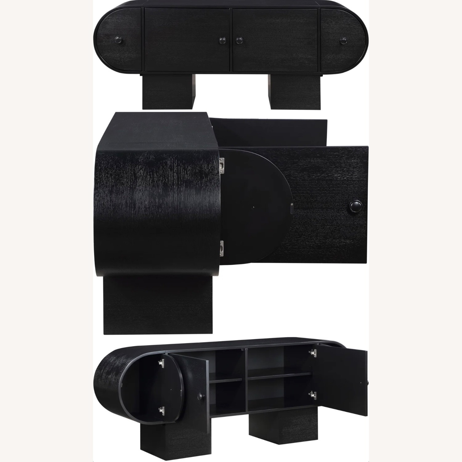 Wayfair Latitude Run Black Wood Sideboard - image-7