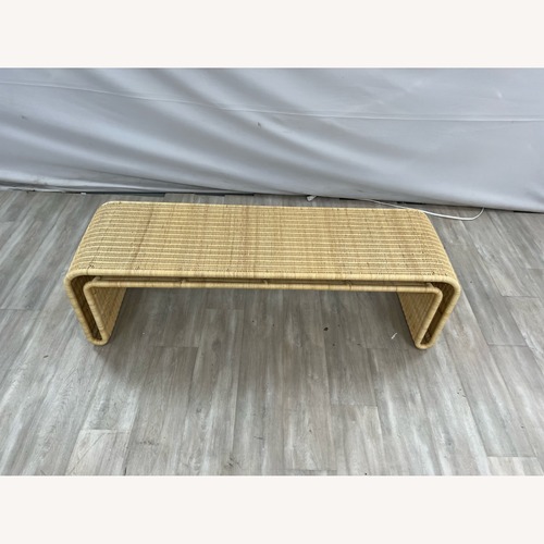 Used The Citizenry Penida Wicker Bench for sale on AptDeco