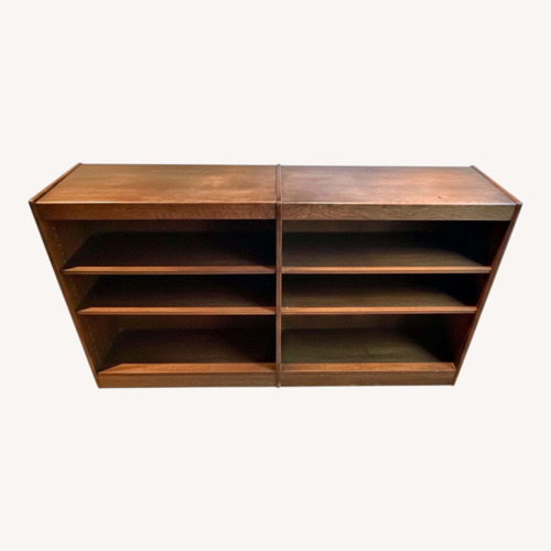 Used Vintage/Antique Dark Brown Wood Bookcase for sale on AptDeco