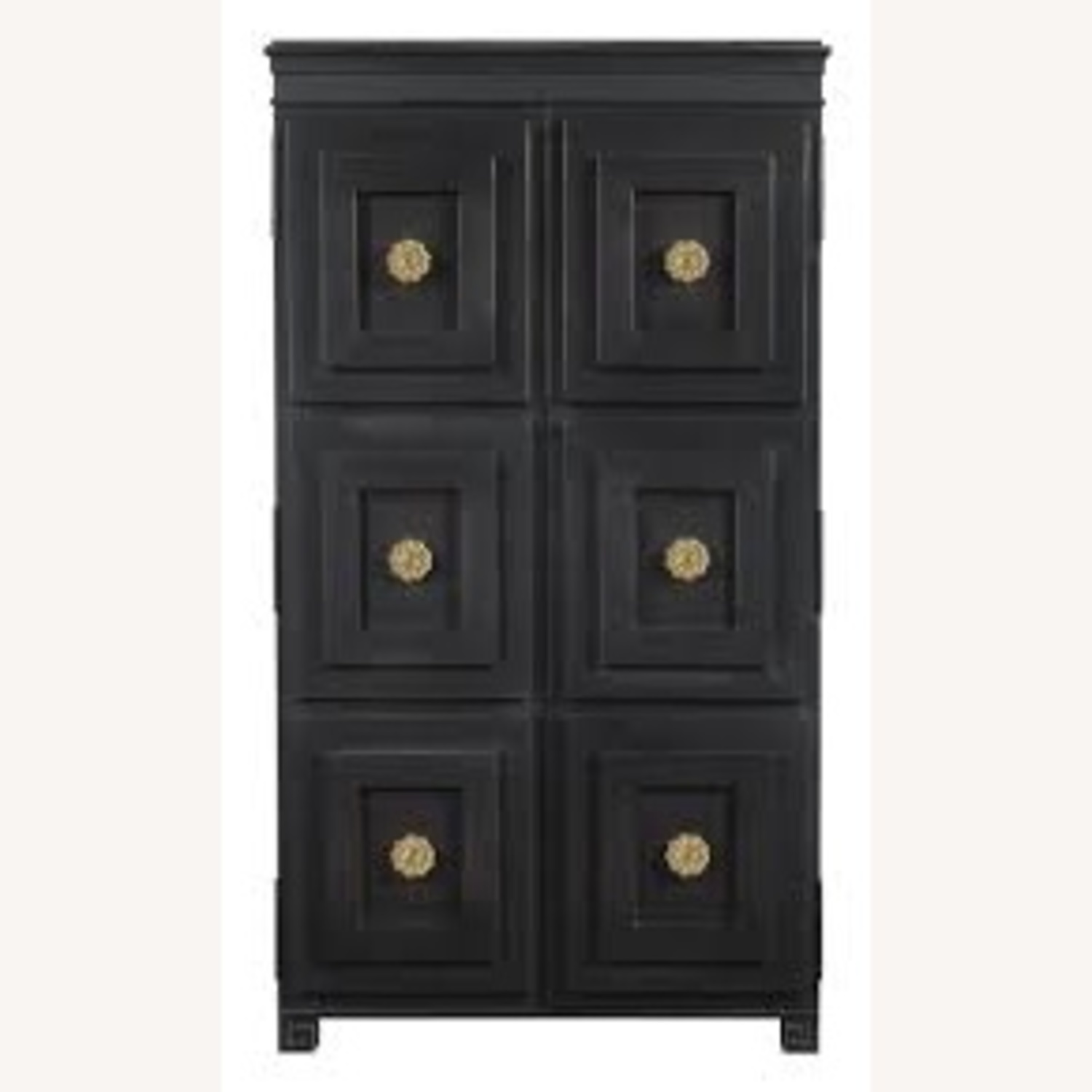 Hickory Chair Company Black Wood Armoire - image-13