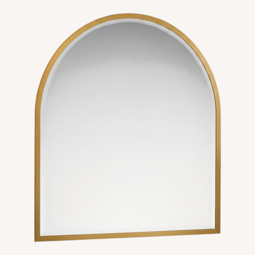 Used Pottery Barn Layne Metal Wall Mirror for sale on AptDeco