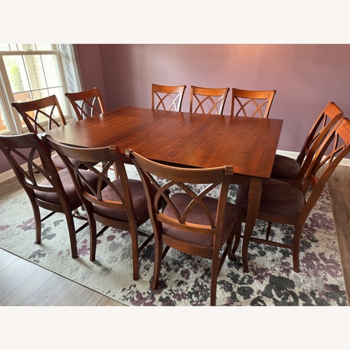 Used Dark Brown Dining Set for sale on AptDeco