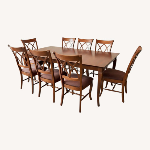 Used Dark Brown Dining Set for sale on AptDeco