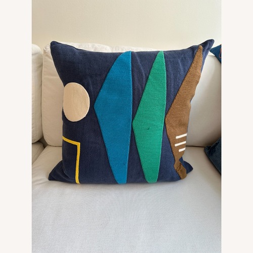 Used Jonathan Adler Monterey Triangles Pillow for sale on AptDeco