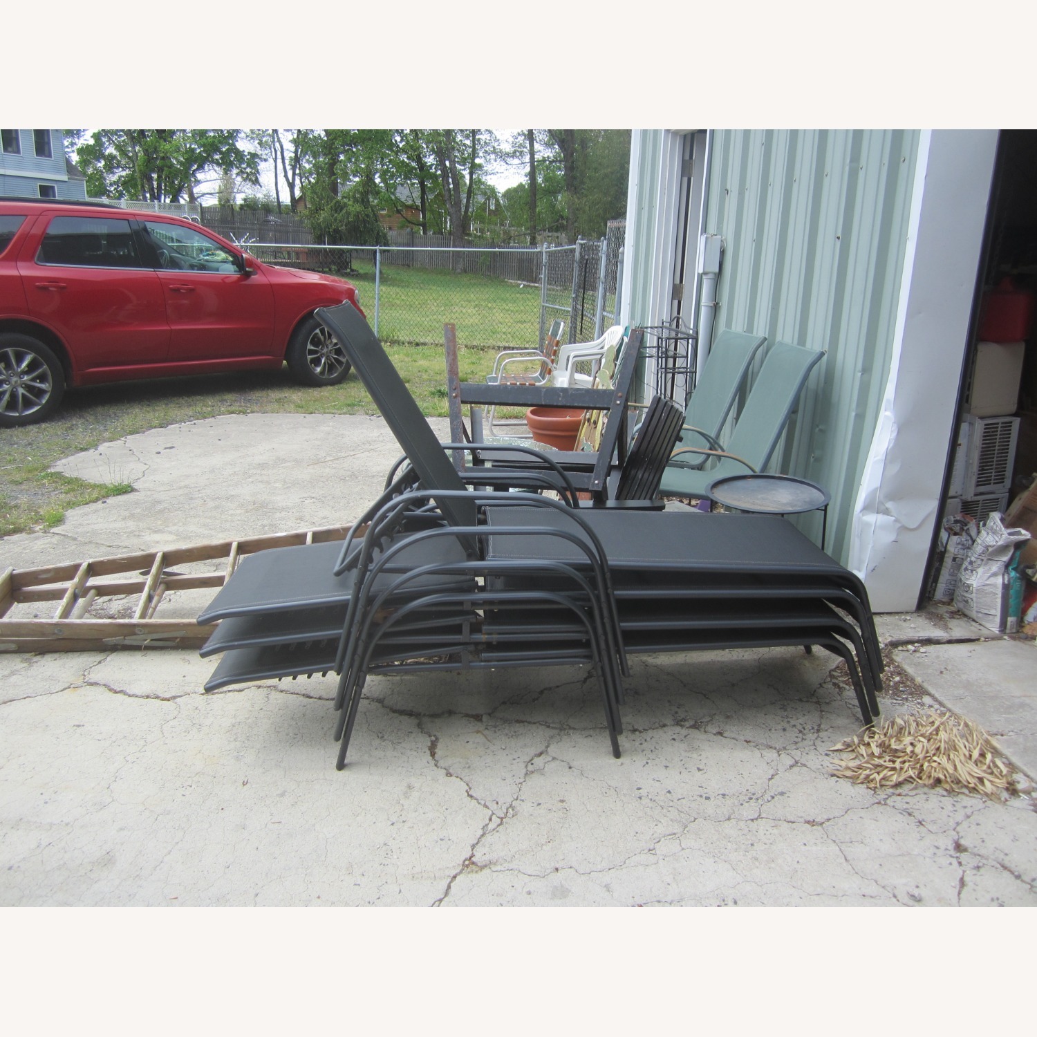 Black Metal Patio Furniture - image-2