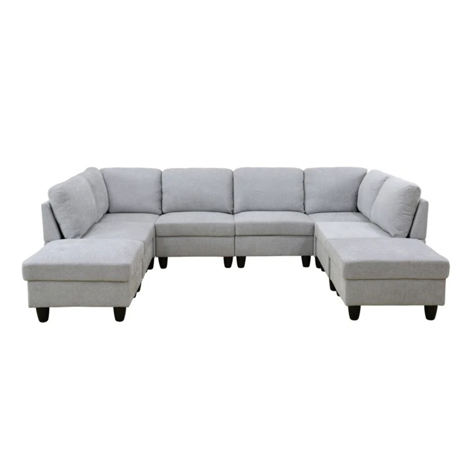 Wayfair Light Gray Fabric 3+ Piece Sectional - image-4