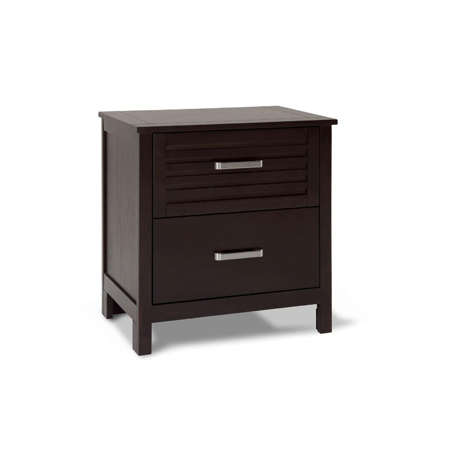Bob's Discount Furniture Dalton Dark Brown Nightstands - image-5