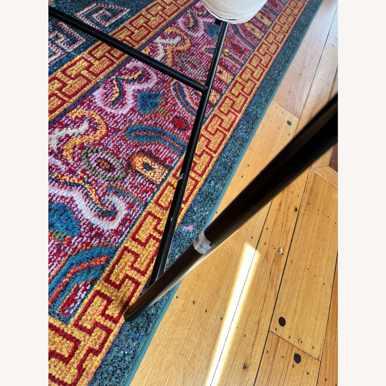 Vail Chiar White Metal Armchair Leather Back  - image-4