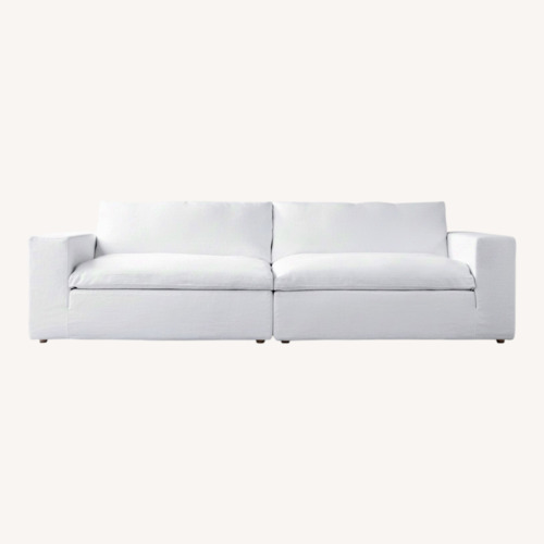 Used Restoration Hardware Natural 2 Piece Sectional for sale on AptDeco