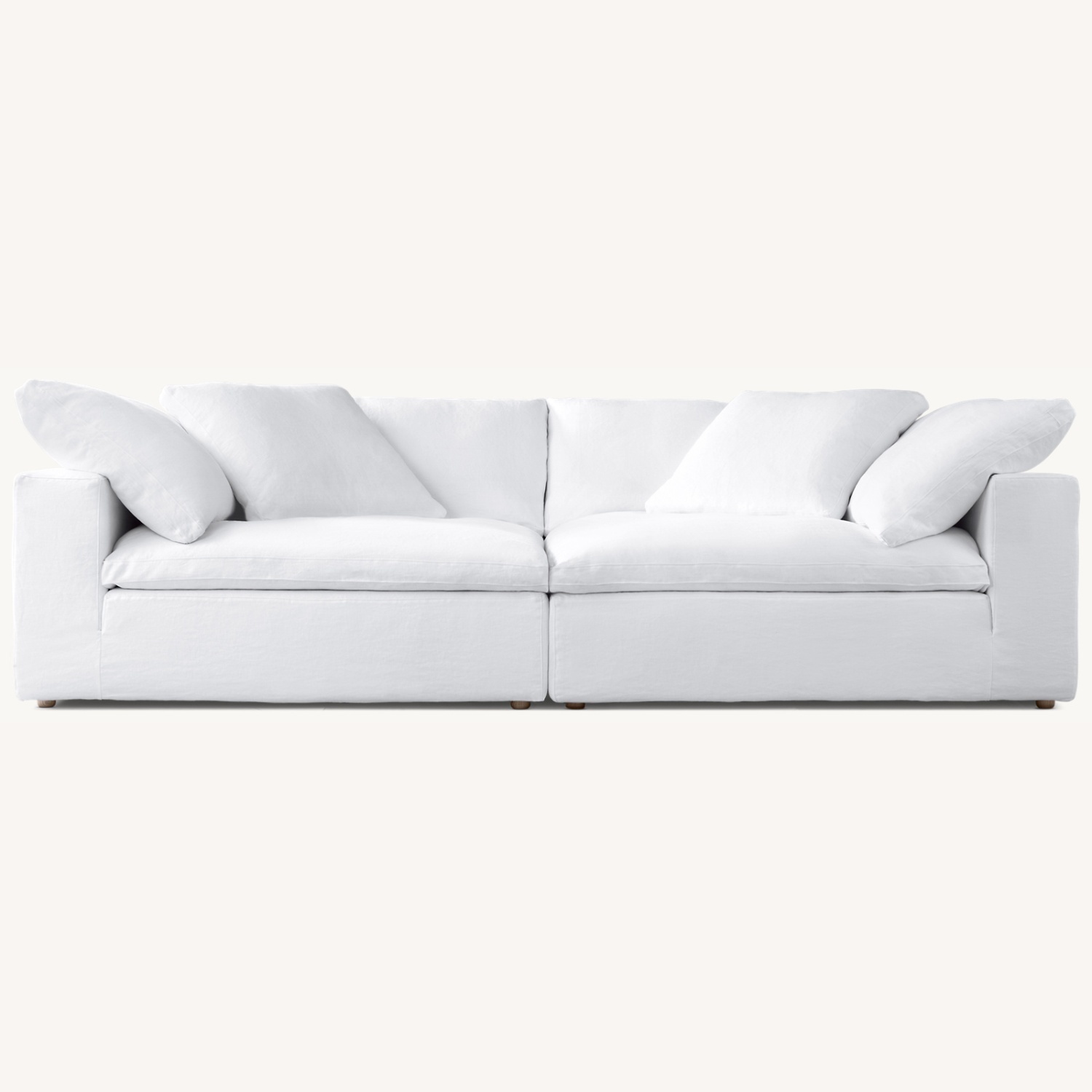 Restoration Hardware Natural 2 Piece Sectional - image-4