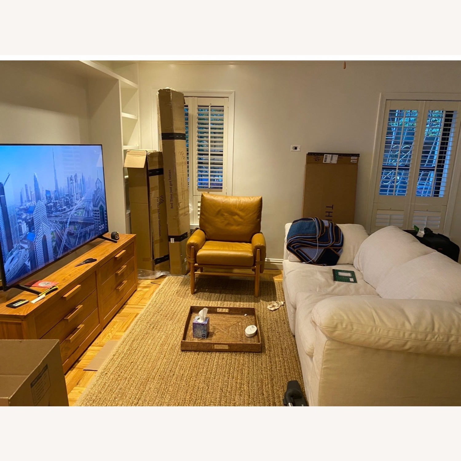 Restoration Hardware Natural 2 Piece Sectional - image-3