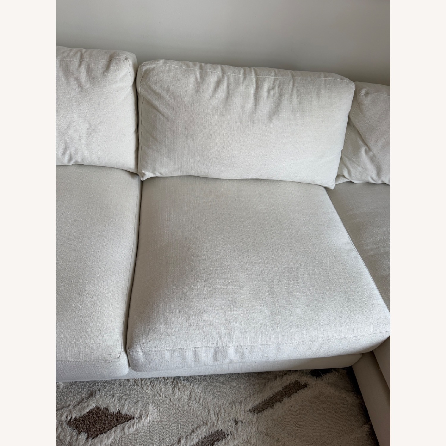 West Elm Haven Alabaster Couch - image-3