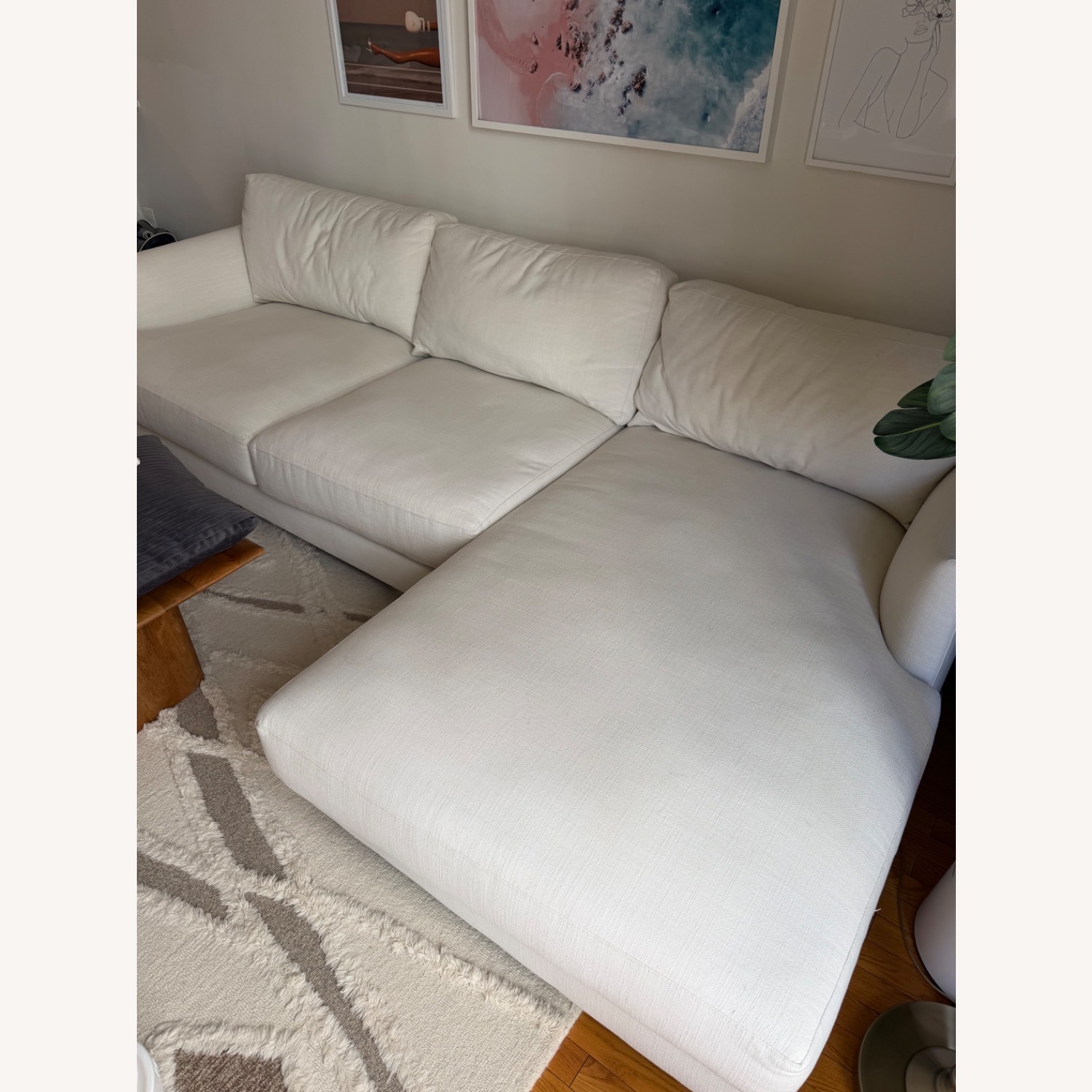 West Elm Haven Alabaster Couch - image-1