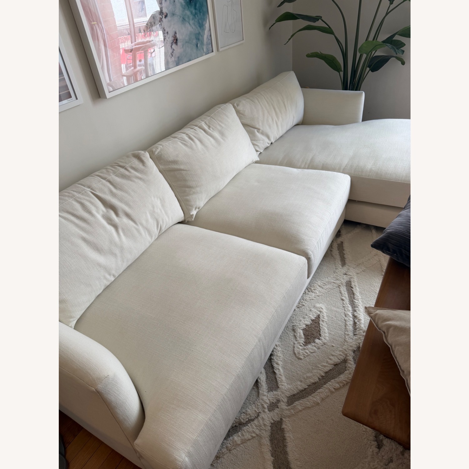 West Elm Haven Alabaster Couch - image-2
