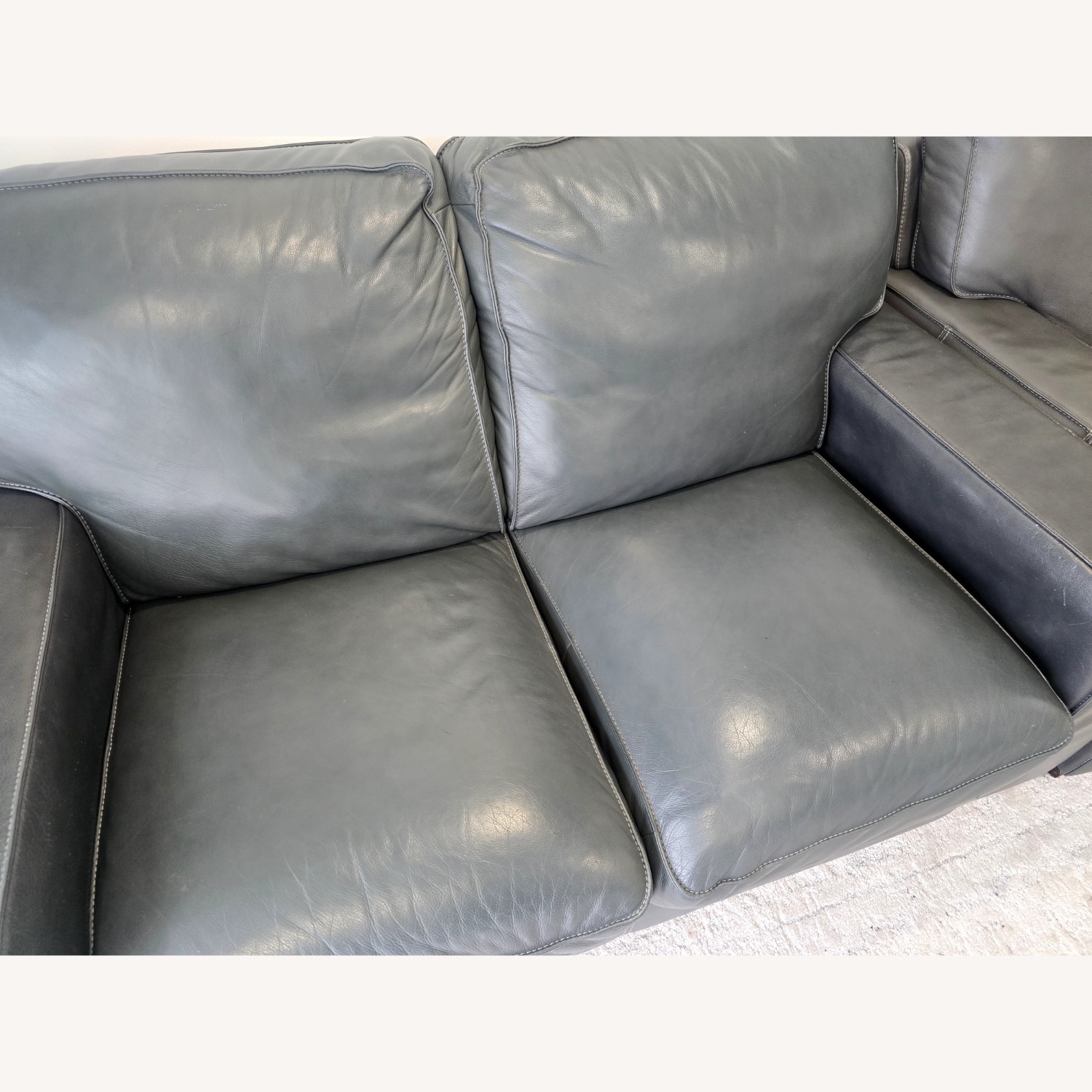 Macy's Dark Gray 2 Piece Sectional - image-4