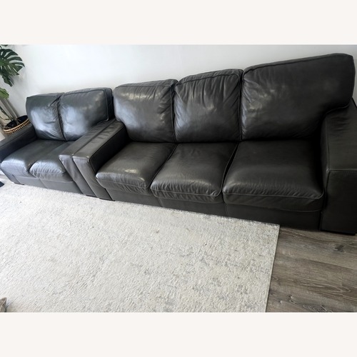 Used Macy's Dark Gray 2 Piece Sectional for sale on AptDeco