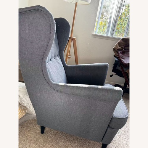 Used IKEA Light Gray Fabric Accent Chair for sale on AptDeco