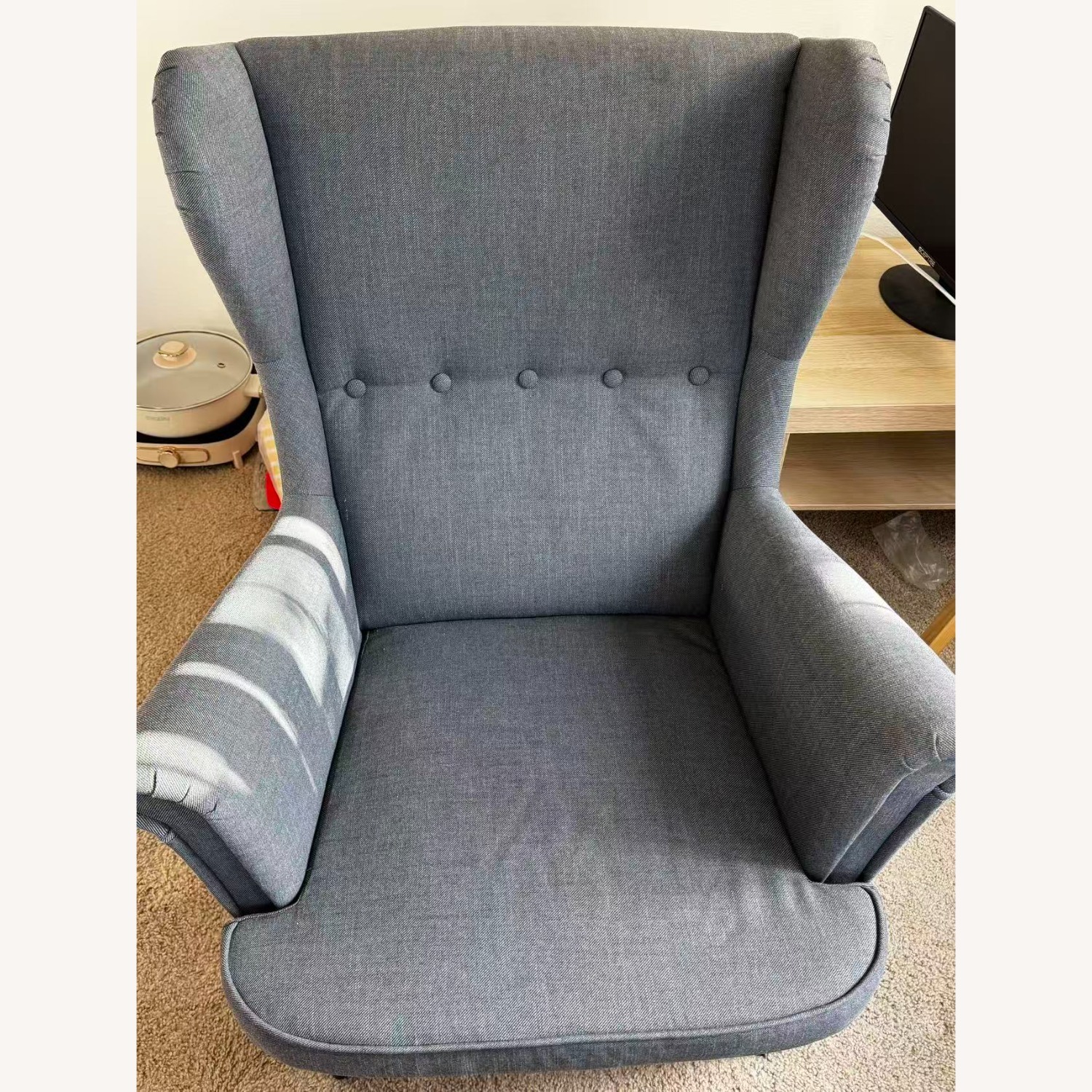 IKEA Light Gray Fabric Accent Chair - image-3