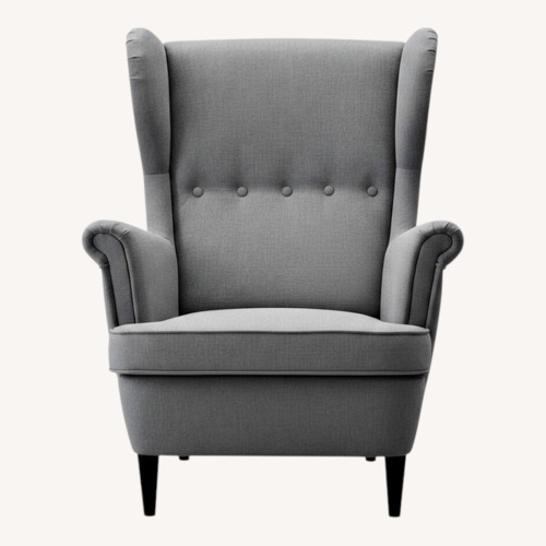 Used IKEA Light Gray Fabric Accent Chair for sale on AptDeco